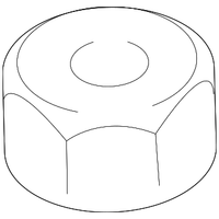 Pack of 10 New Genuine Nissan Suspension Control Arm Nut (1979-2023) 089127081A