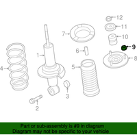 New Genuine Nissan Strut Mount Nut Flange (1999-2023) OE 089183401A