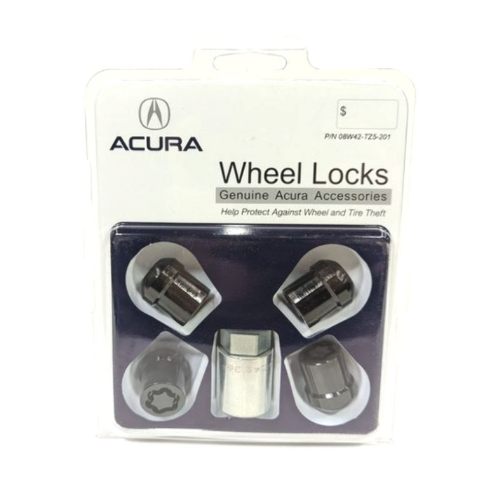 New Genuine Acura MDX Wheel Lock Nut Set Black (2022-2026) OE 08W42TZ5201
