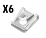 New Genuine BMW Speed Nut C-Clip Retainers Set (x6) (1999-2020) OE 07146981767