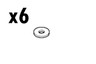 Genuine BMW Underbody Shield Washer Set (x6) OEM 51718212163