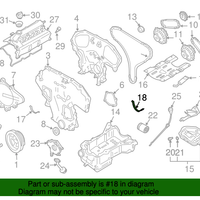 New Genuine Infiniti Engine Oil Pan Gasket Rear OE 1112131U10