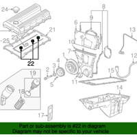 New Genuine BMW Profile Gasket (1995-1999) OE 11121721476