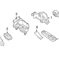 New Genuine Nissan Bracket-Engine Mounting Lh OE 112533RU1A