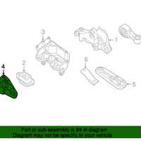 New Genuine Nissan Bracket-Engine Mounting Lh OE 112533RU1A