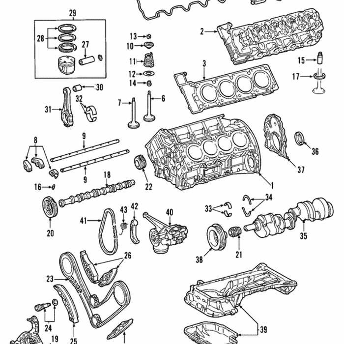 New Genuine Mercedes-Benz Engine Oil Pump (2003-2006) OE 1131801101