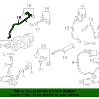 New Genuine BMW Return Hose (2011-2012) OE 11537595603