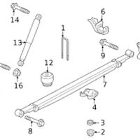 New Genuine GM Rear Spring Nut (2020-2023) OE 11549123