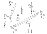 New Genuine GM Rear Spring Nut (2020-2023) OE 11549123