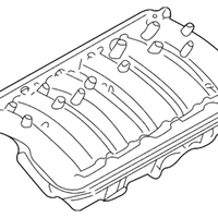 New Genuine BMW M54 Engine Intake Manifold 2.5L (2001-2006) OE 11617525752