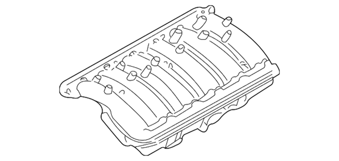 New Genuine BMW M54 Engine Intake Manifold 2.5L (2001-2006) OE 11617525752