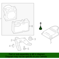 New Genuine BMW Cap Nut (2006-2018) OE 11617549043