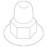 New Genuine BMW Cap Nut (2006-2018) OE 11617549043