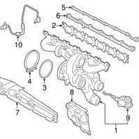 New Genuine BMW Exhaust Manifold Gasket (2016-2022) OE 11657643149