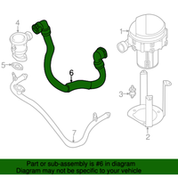 New Genuine BMW Pressure Hose Assembly (1999-2003) OE 11721435456