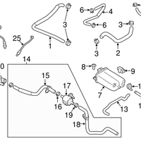 New Genuine Nissan Vent Tube Hose Blowby Gas (2016-2024) OE 11823EZ30B