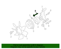 New Genuine Nissan / Infiniti Bolt 11916ZN50A / 11916-ZN50A OEM