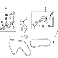 Genuine Nissan Engine Drive Belt Serpentine Compressor (2000-2007) OE 11920AG900