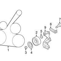 New Genuine Nissan Spacer Compr OE 119281HC0B