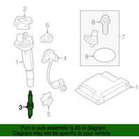 New Genuine BMW Spark Plug High Power (2015-2018) OE 12120042724