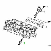 New Genuine Honda 2011 CRZ Spark Plug X1 (Difr6A13G) (Ngk) OEM 12290RB0J01