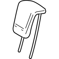 Genuine Mercedes-Benz Rear Seat Headrest Third Row (2012-2015) OE 16697005508P26