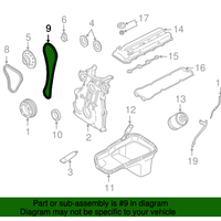 New Genuine Nissan Chain-Camshaft 13028ZD00A / 13028-ZD00A OEM