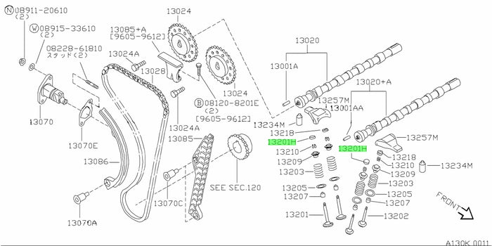 New Genuine Nissan Shim Valve (1991-2002) OE 1322953J08