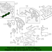 New Genuine Nissan Engine Intake Manifold Gasket (2008-2020) OE 14035JP00A