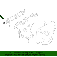 Genuine Nissan Engine Exhaust Manifold Stud Bolt (1995-2019) OE 1406431U0C