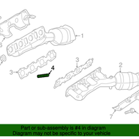 Pack of 10 New Genuine Nissan Stud Exhaust 14064ZX60A / 14064-ZX60A OEM