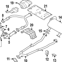 Genuine Nissan Exhaust Pipe Gasket Seal Ring Converter (2016-2025) OE 144455CB0A