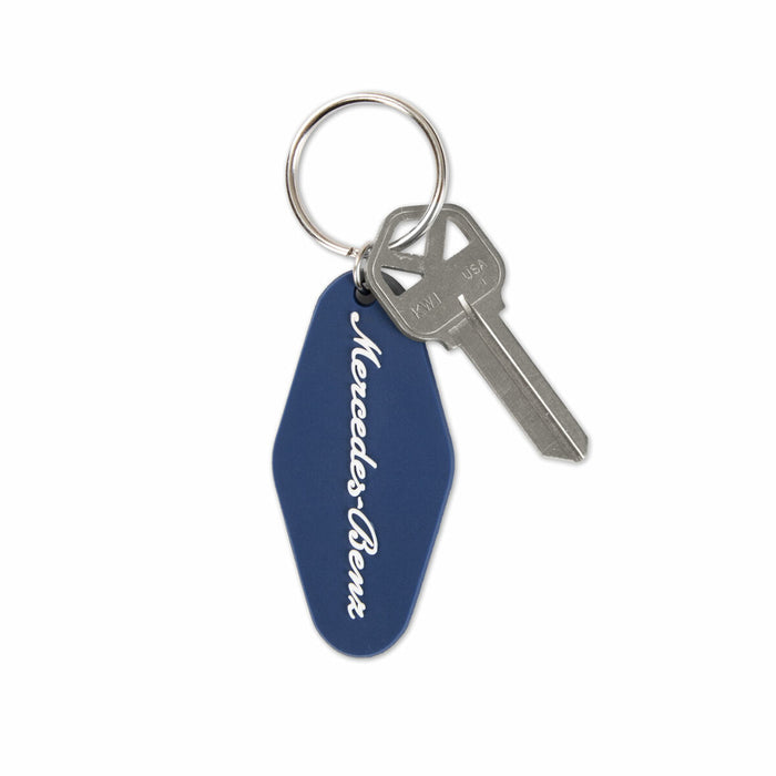 New Genuine Mercedes-Benz Key Chain Ring Motel Navy OE 146058800