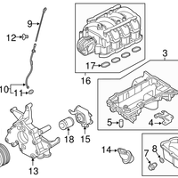 New Genuine Nissan Oil Pickup Tube Strainer (2016-2024) OE 150501LA0B