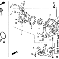 Genuine Acura Integra GS-R Engine Oil Pump Assembly (1990-1995) OE 15100PR4A03