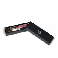 New Genuine Mercedes-Benz Key Chain Leather Tassel Pink OE 1538398