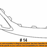 New Genuine Mercedes-Benz Trim Bumper 1568851225 / 156-885-12-25 OEM