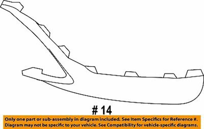 New Genuine Mercedes-Benz Trim Bumper 1568851225 / 156-885-12-25 OEM