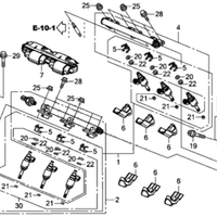New Genuine Honda Fuel Injector Clip Holder (2015-2022) OE 164515R1J01