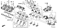 New Genuine Honda Fuel Injector Clip Holder (2015-2022) OE 164515R1J01
