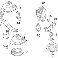 Pack of 10 New Genuine Nissan Bolt-Band OE 16551W700A