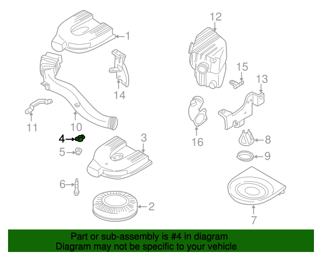 Pack of 10 New Genuine Nissan Bolt-Band OE 16551W700A