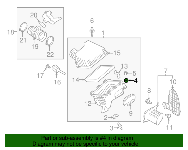 Genuine Nissan Mtg Rubber OEM 165575X20A