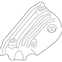 New Genuine Nissan Exhaust Manifold Cover Right OE 16590EA200
