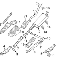 New Genuine Nissan Exhaust Manifold Cover Right OE 16590EA200