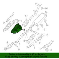 New Genuine Nissan Exhaust Manifold Cover Right OE 16590EA200