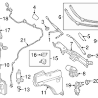 Genuine Mercedes-Benz Wipe Arm Cover Trim (2013-2019) OE 1668240119