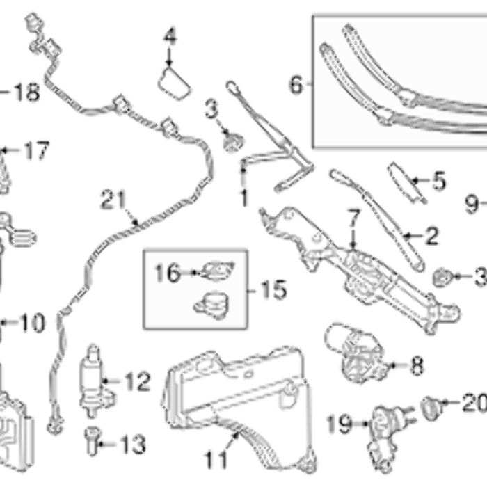 Genuine Mercedes-Benz Wipe Arm Cover Trim (2013-2019) OE 1668240119