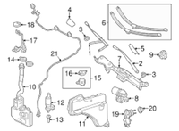 Genuine Mercedes-Benz Wipe Arm Cover Trim (2013-2019) OE 1668240119