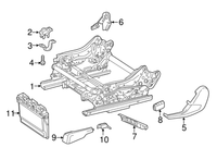 New Genuine Mercedes-Benz Seat Rail Cover Rear Right OE 16691902008Q96